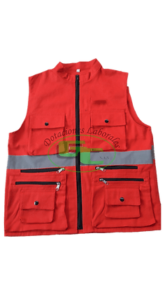 Chaleco Brigadista en Dril con Reflectivos