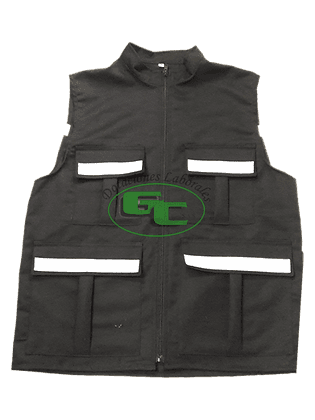 Chaleco Brigadista en Dril con Reflectivos vista 3