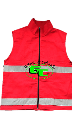Chaleco Brigadista en Dril con Reflectivos vista 4