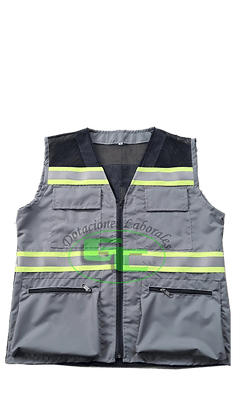 Chaleco Brigadista Malla con Reflectivos vista 3